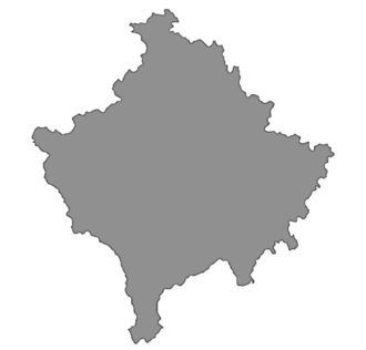 No background Kosovo Map