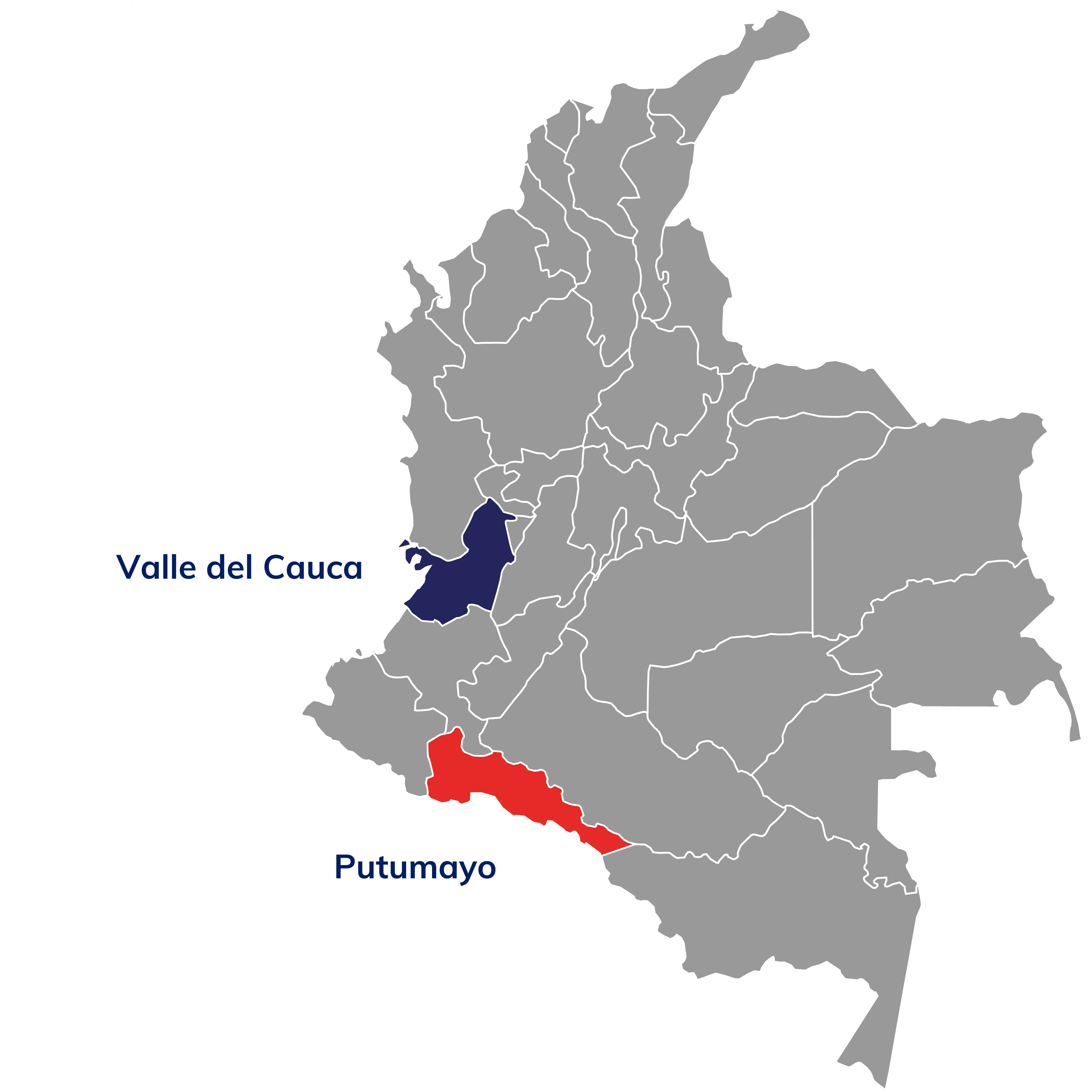 GGGI Colombia map