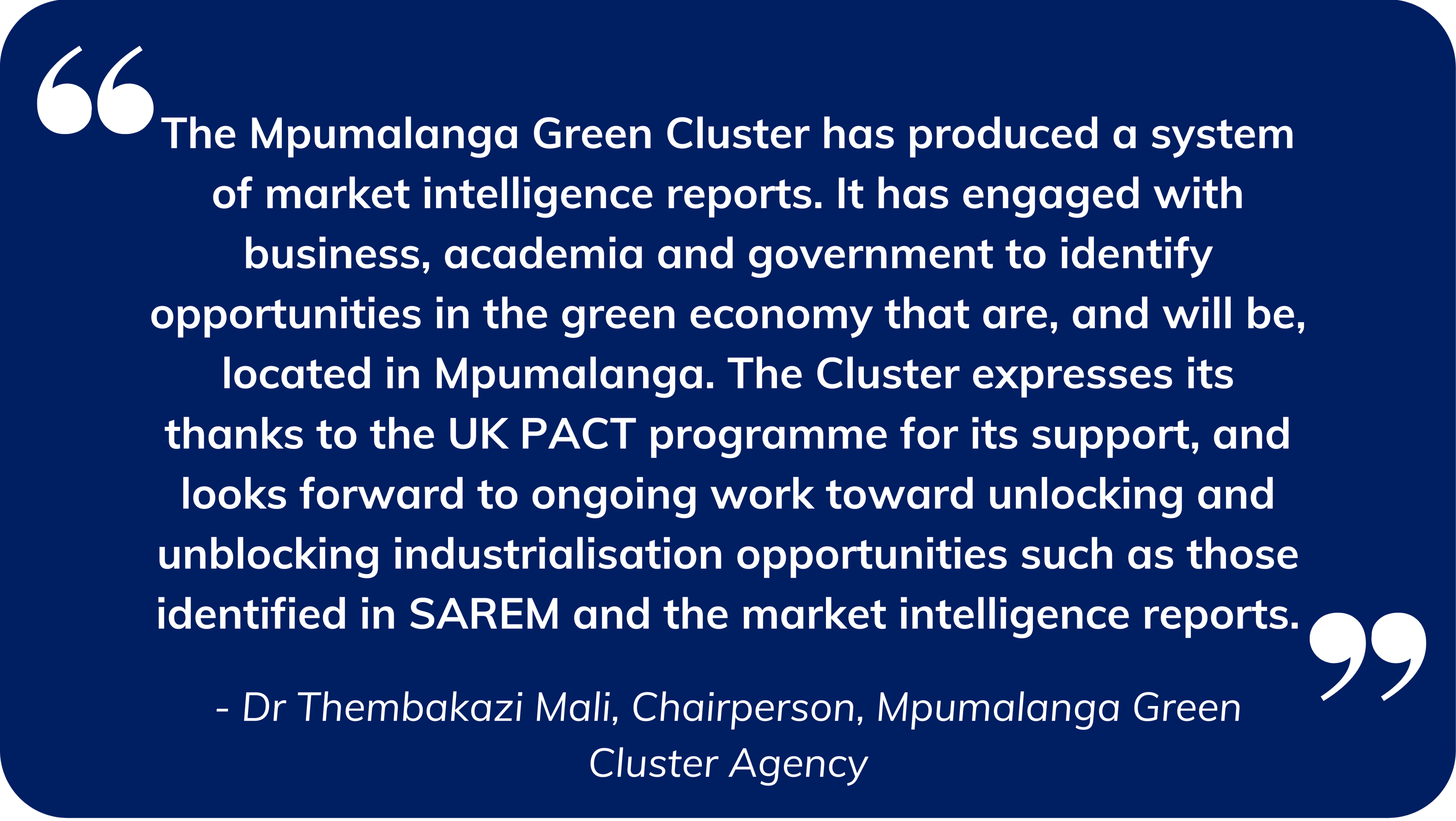 SA GreenCape project profile qupte v5