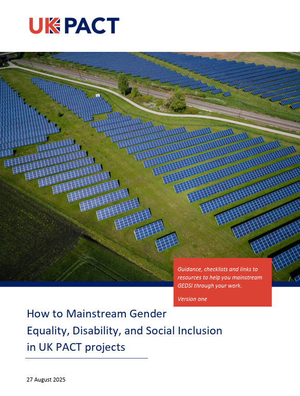 GEDSI mainstreaming publication 